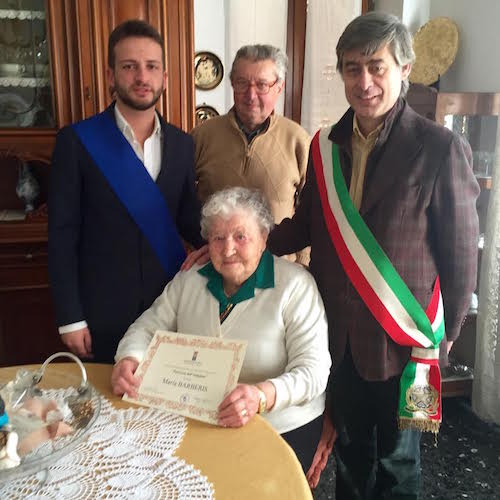 Maria Barberis è la prima centenaria del 2016