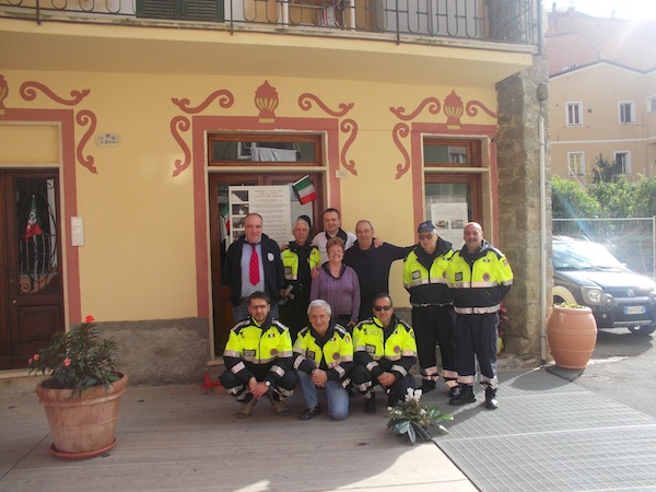 Volontari della Protezione Civile di Asti a Monterosso