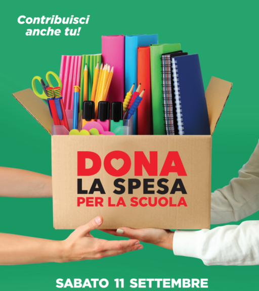 Torma Dona la spesa speciale scuole per i centri di ascolto di San Domenico Savio e San Pietro