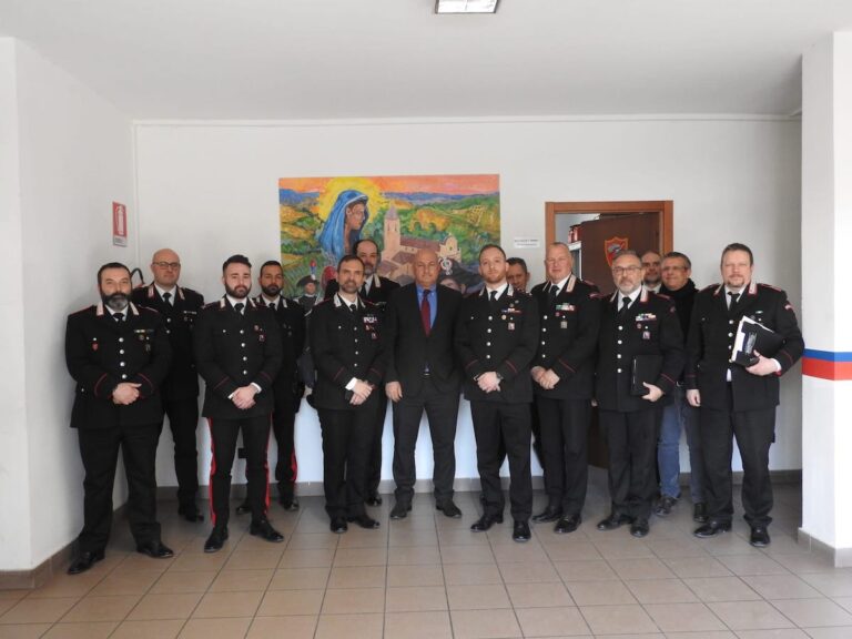 Visita del procuratore capo di Alessandria Enrico Cieri alla Compagnia Carabinieri di Canelli