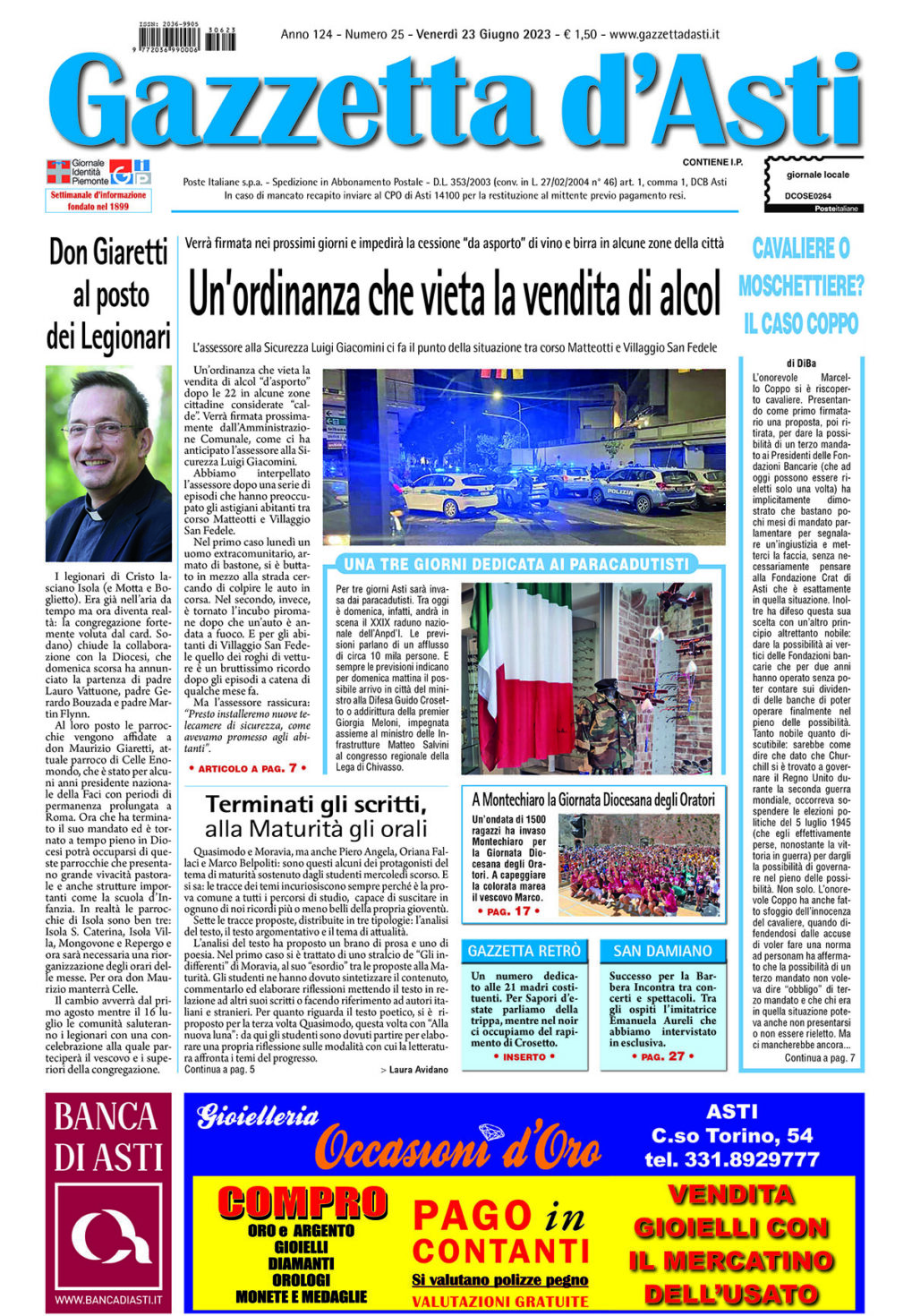 Prima pagina – 23 giugno 23