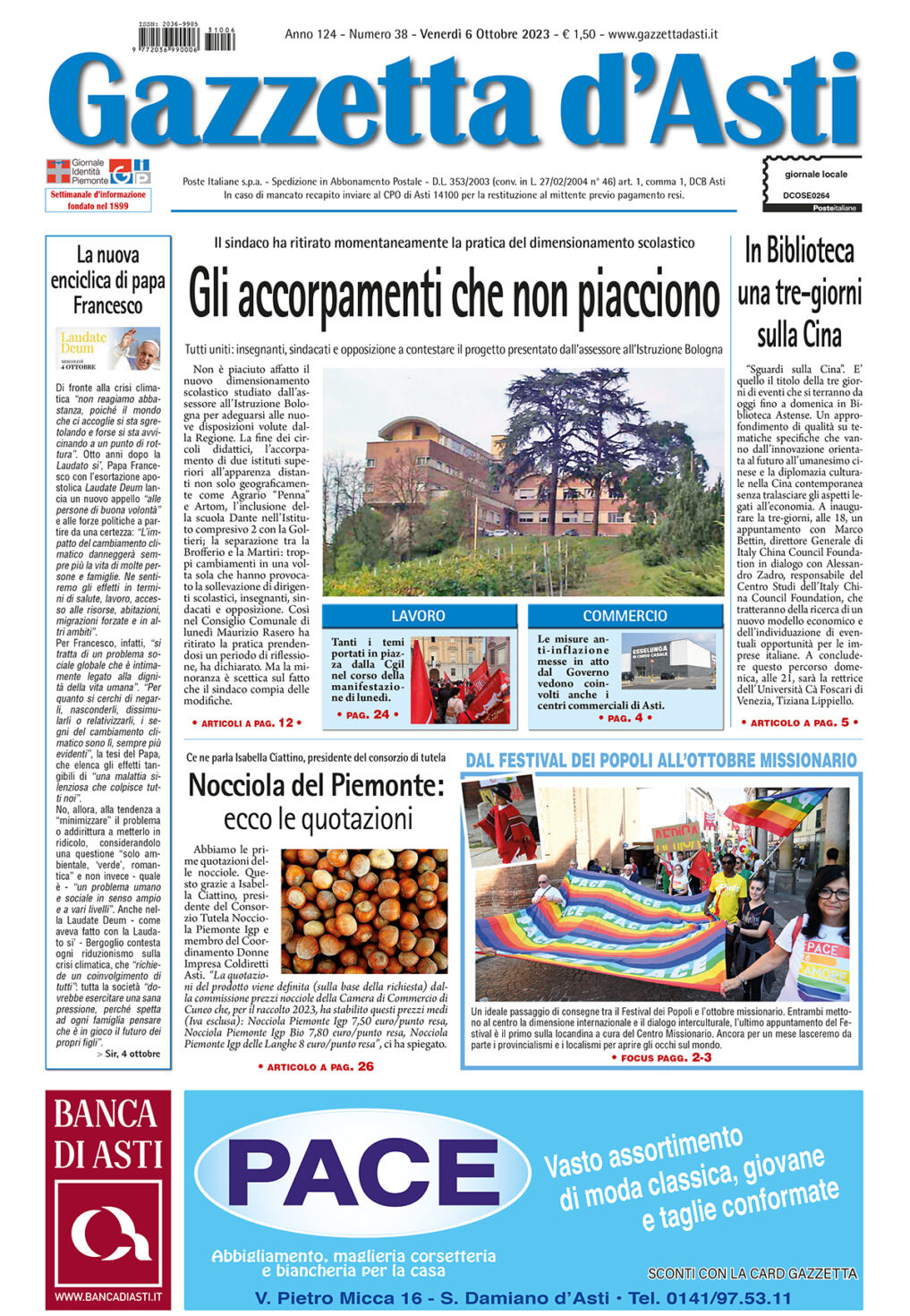 Prima pagina – 6 settembre 2023