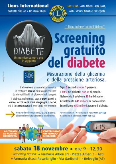 Screening diabetico con i le Lions cittadini