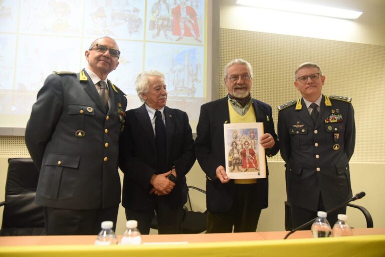 Per il 250 della fondazione il comando regionale della Guardia di Finanza si regala un calendario con i disegni di Paolo Fresu