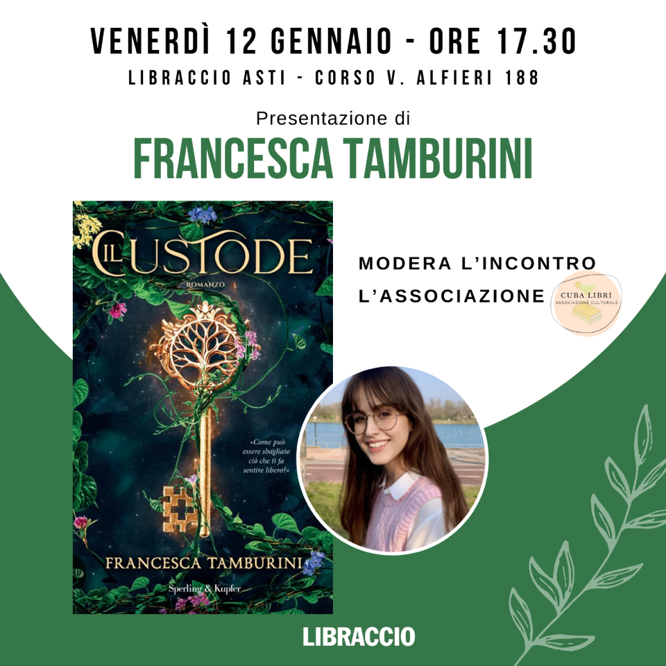 Da TikTok al Libraccio: Francesca Tamburini presenta Il Custode -  Gazzetta D'Asti
