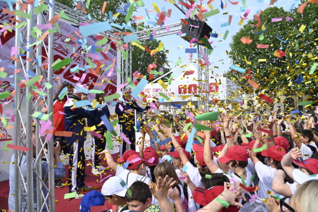 Un campione in famiglia arriva ad Asti: in piazza San Secondo Adriano Panatta, Andrea Lucchetta e Ciccio Graziani