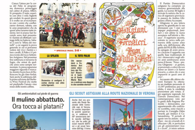 Prima pagina- 30 agosto 2024