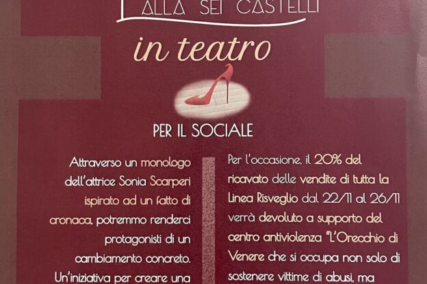 Cantina Barbera Sei Castelli lancia “Aperivino in Teatro” per il sociale