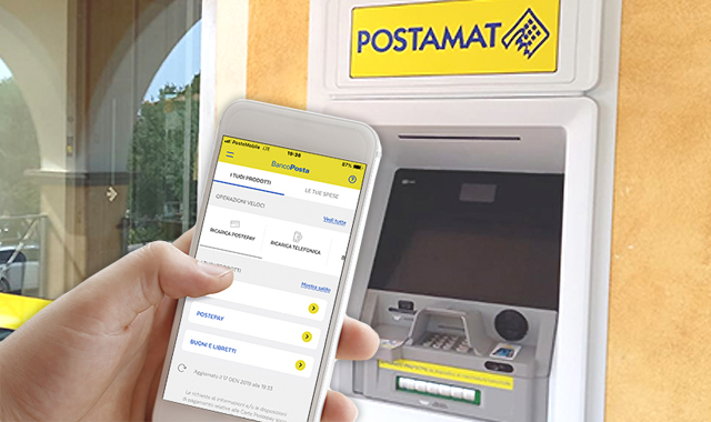 POSTE ITALIANE: IN TUTTI GLI ATM POSTAMAT DELLA PROVINCIAPRELIEVO DI CONTANTI SENZA CARTA