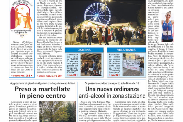 Prima pagina – 15 novembre 2024