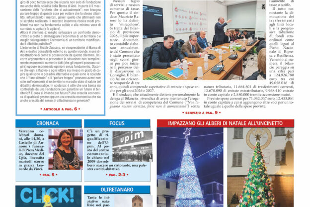 Prima pagina – 13 dicembre 2024