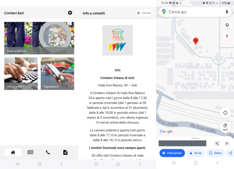 CimiteriAsti, la nuova release della app dedicata ai servizi cimiteriali di Asp