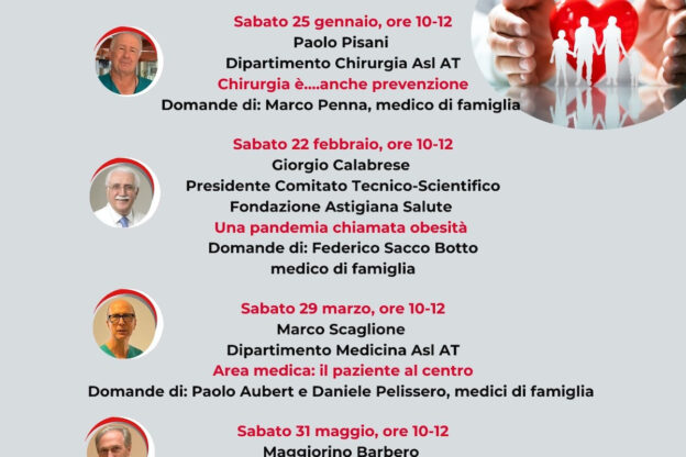 Fondazione Astigiana per la Salute e Utea lanciano un ciclo di incontri con primari e medici specialisti