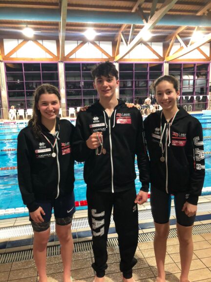 Gli atleti dello Junior Pentathlon Asti al  Trofeo Winter Sigesport di nuoto