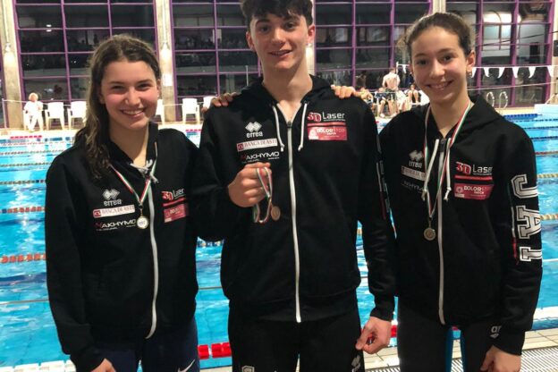 Gli atleti dello Junior Pentathlon Asti al  Trofeo Winter Sigesport di nuoto