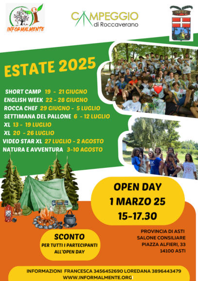 Open day per il campeggio di Roccaverano