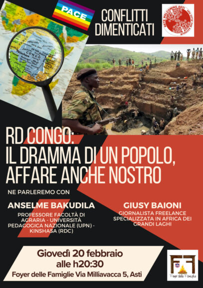 Al Foyer delle Famiglie un incontro per parlare della situazione del Congo