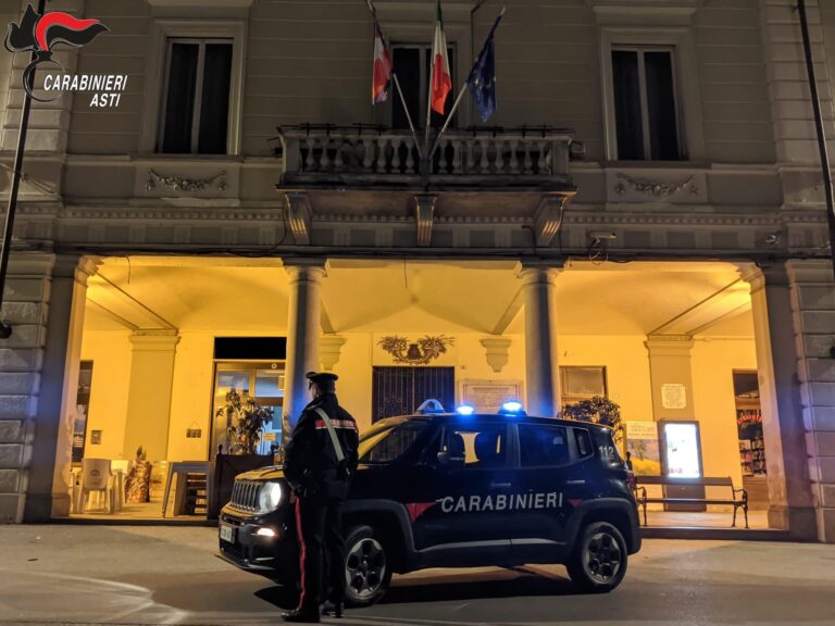 Servizi straordinari di controllo territorio dei carabinieri ad Asti, Mombercelli, Belveglio e Vinchio